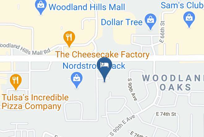 Tulsa - Comfort Inn South Tulsa Woodland Hills Maps