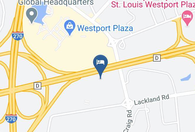 Comfort Inn St Louis Westport Map