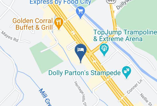 Sevier - Comfort Inn & Suites At Dollywood Lane Maps