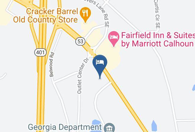 Gordon - Comfort Inn & Suites Calhoun South Maps