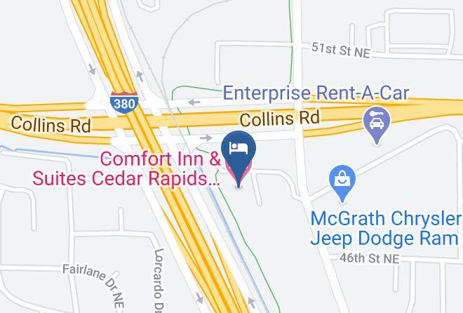Linn - Comfort Inn & Suites Cedar Rapids North Collins Road Maps