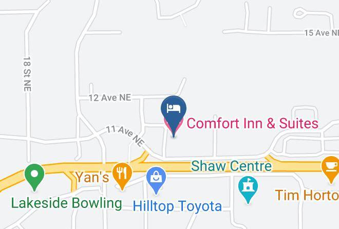 Columbia Shuswap - Comfort Inn & Suites Salmon Arm Maps