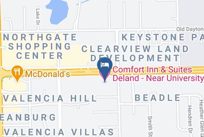Volusia - Comfort Inn & Suites Deland Near University Maps