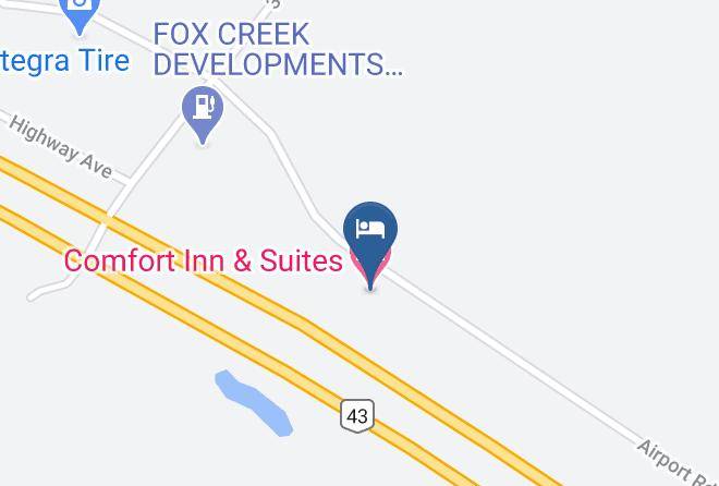 Comfort Inn & Suites Fox Creek Map