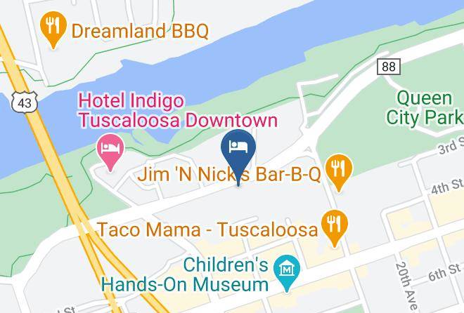 Tuscaloosa - Comfort Inn & Suites Downtown Near University Maps