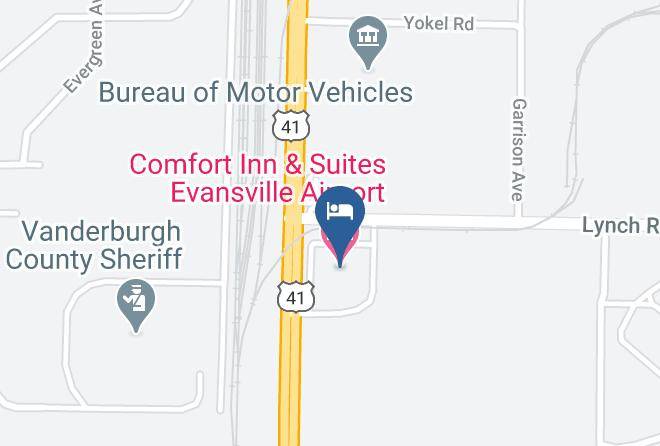 Vanderburgh - Comfort Inn & Suites Evansville Airport Maps