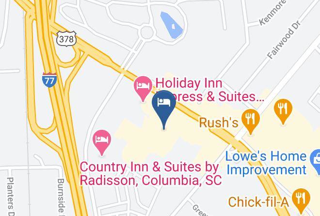 Richland - Comfort Inn & Suites Ft Jackson Maingate Maps
