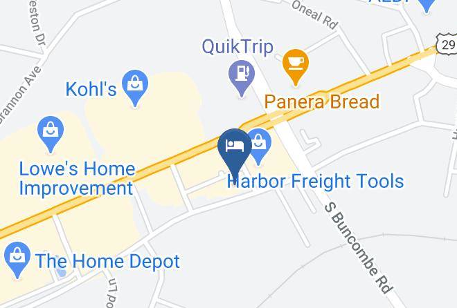 Greenville - Comfort Inn & Suites Greer Greenville Maps