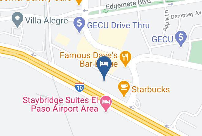 El Paso - Comfort Inn & Suites I 10 Airport Maps
