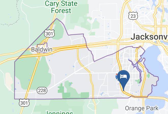 Duval - Comfort Inn & Suites Jacksonville Orange Park Maps