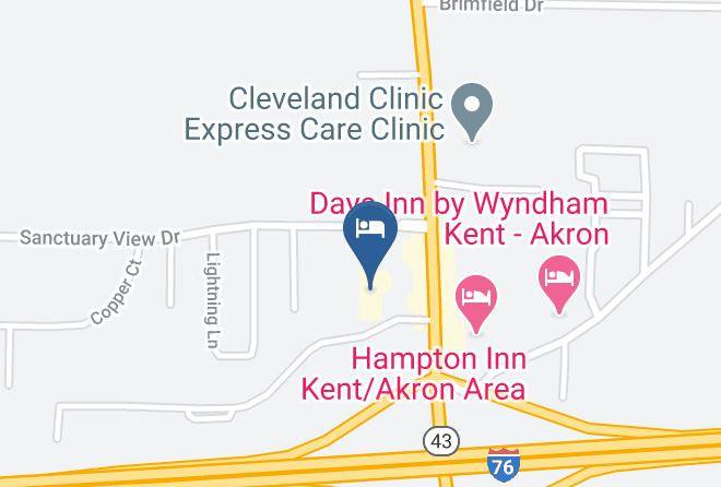 Portage - Comfort Inn & Suites Kent University Area Maps