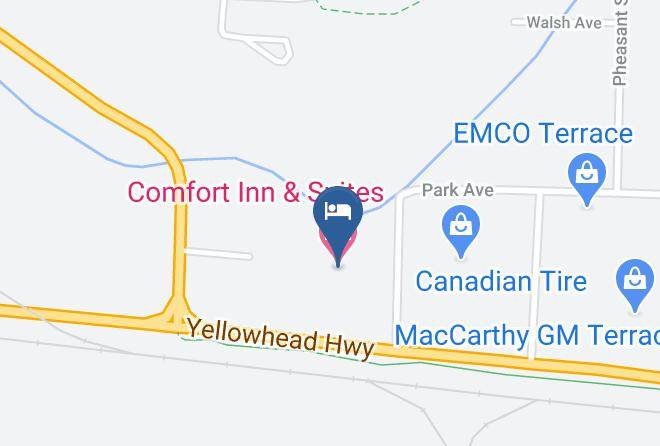Kitimat Stikine - Comfort Inn & Suites Terrace Maps