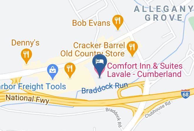 Allegany - Comfort Inn & Suites Lavale Cumberland Maps