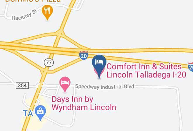 Talladega - Comfort Inn & Suites Lincoln Talladega I 20 Maps