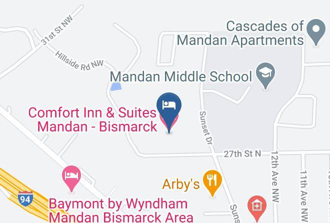 Morton - Comfort Inn & Suites Mandan Bismarck Maps