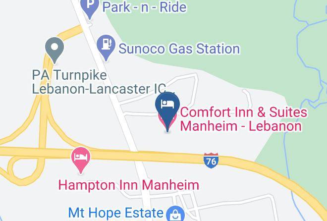 Lancaster - Comfort Inn & Suites Manheim Lebanon Maps