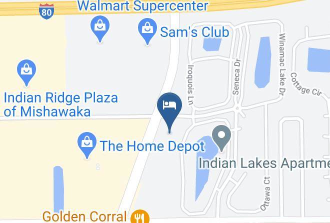 Comfort Inn & Suites Mishawaka South Bend Map