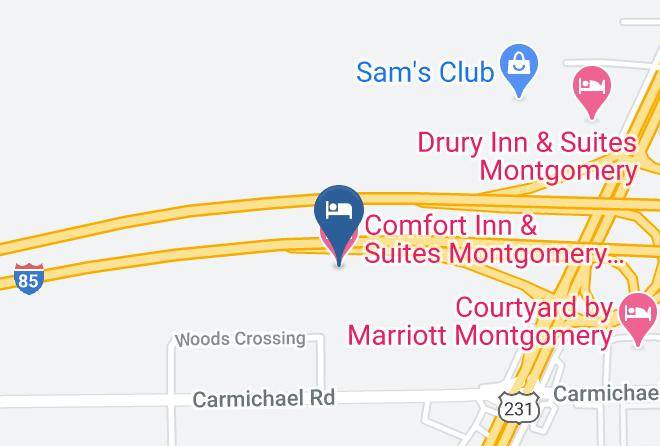 Montgomery - Comfort Inn & Suites Montgomery East Carmichael Rd Maps