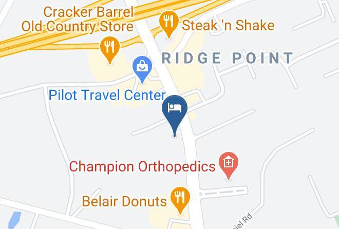 Comfort Inn & Suites Near Fort Gordon Map