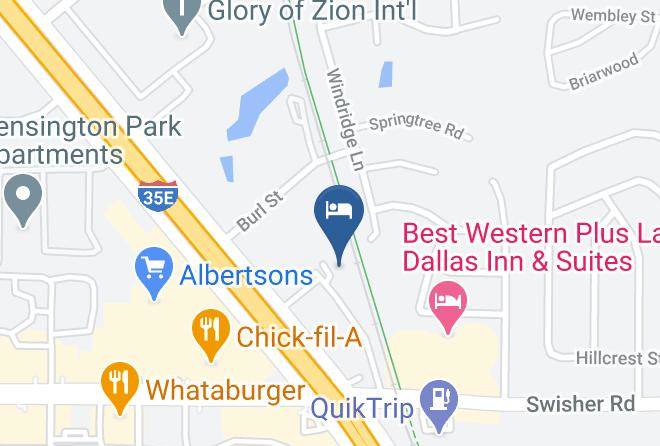 Denton - Comfort Inn & Suites Near Lake Lewisville Maps