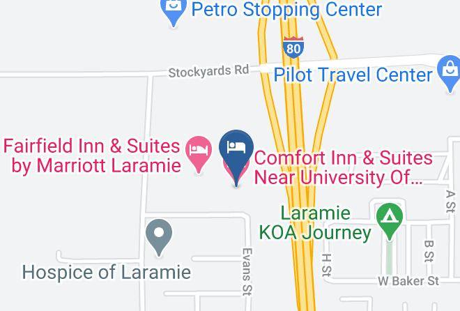 Albany - Comfort Inn & Suites Near University Of Wyoming Maps