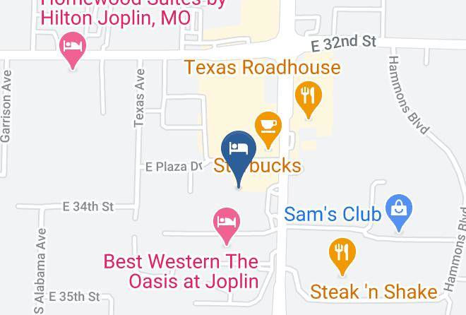 Comfort Inn & Suites Joplin Map