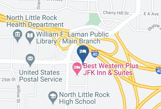Pulaski - Comfort Inn & Suites North Little Rock Jfk Blvd Maps
