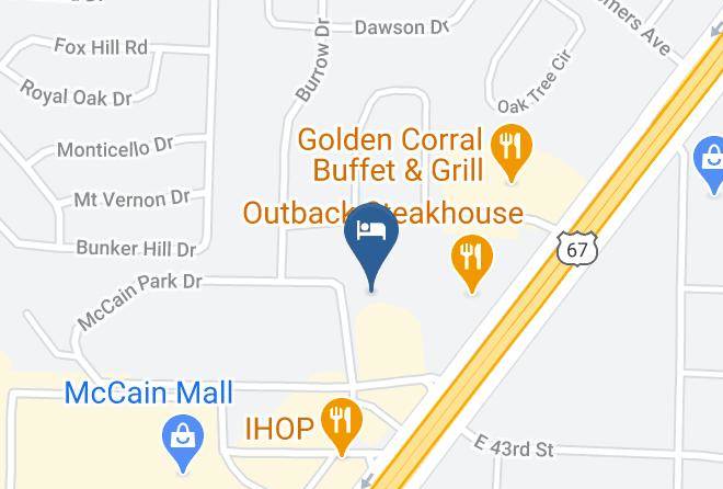 Pulaski - Comfort Inn & Suites North Little Rock Mccain Mall Maps