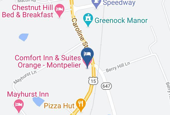 Orange - Comfort Inn & Suites Orange Montpelier Maps