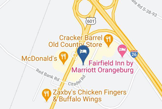 Orangeburg - Comfort Inn & Suites Orangeburg Maps