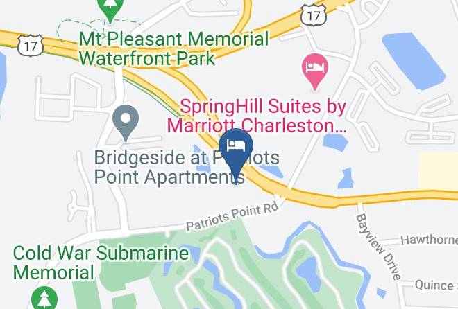 Charleston - Comfort Inn & Suites Patriots Point Maps