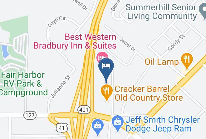 Comfort Inn & Suites Perry National Fairgrounds Area Map
