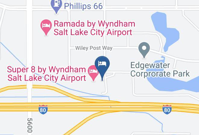 Comfort Inn & Suites Salt Lake City Airport Map