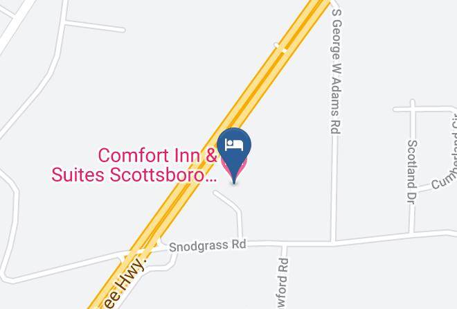 Comfort Inn & Suites Scottsboro Highway 72 East Map