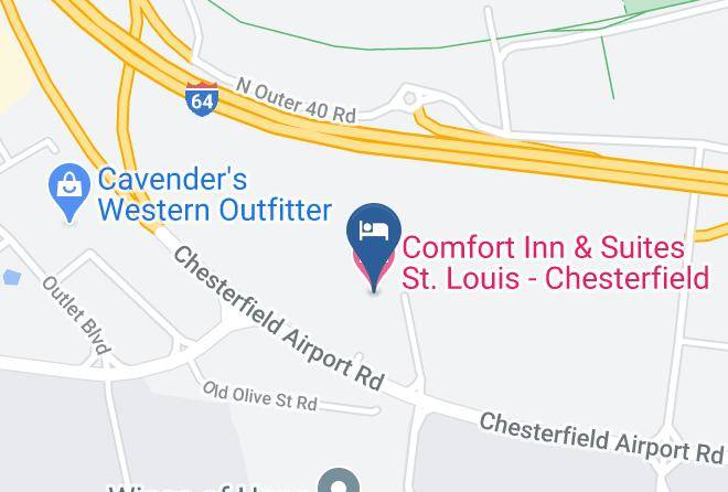 Comfort Inn & Suites St Louis Chesterfield Map