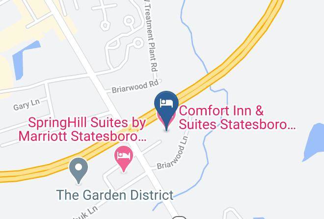 Comfort Inn & Suites Statesboro University Area Map