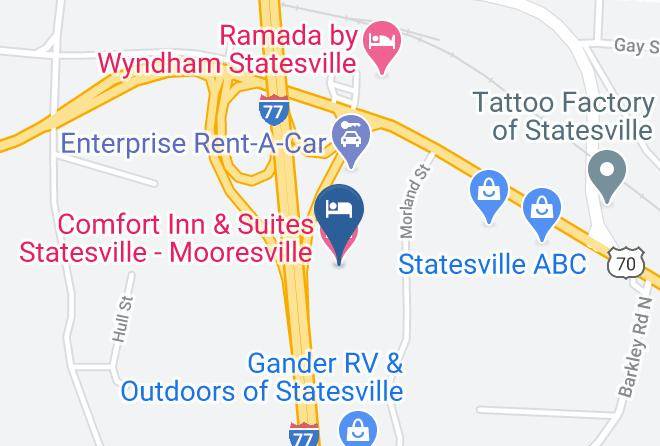 Iredell - Comfort Inn & Suites Statesville Mooresville Maps