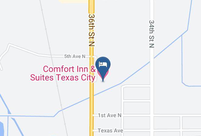 Galveston - Comfort Inn & Suites Texas City Maps