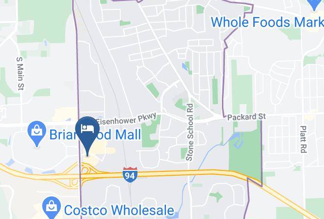 Comfort Inn & Suites University South Ann Arbor Map
