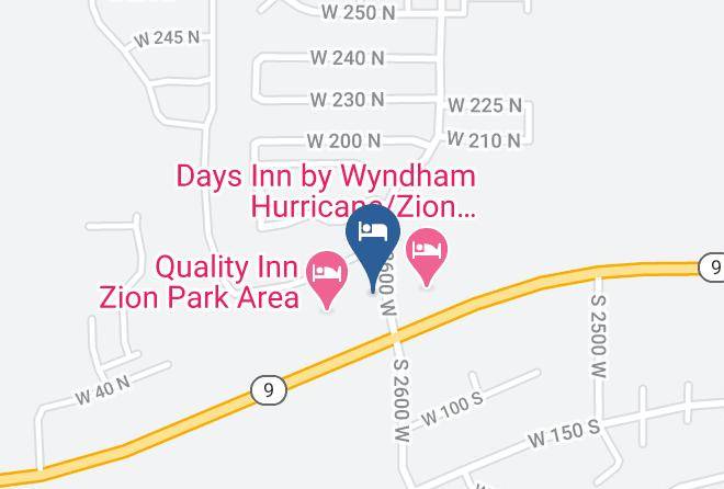 Washington - Comfort Inn & Suites Zion Park Area Maps