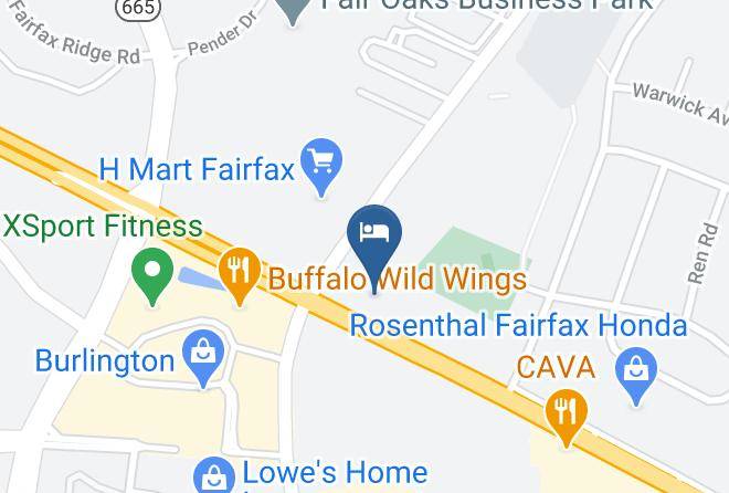 City Of Fairfax - Comfort Inn University Center Fairfax Maps