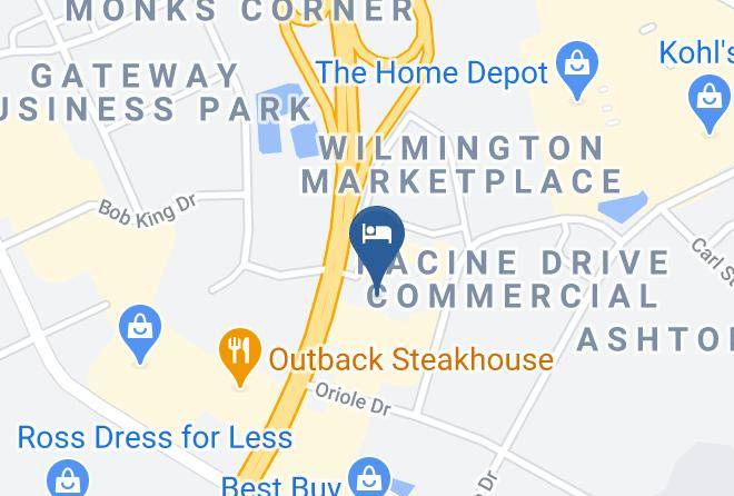 New Hanover - Comfort Inn University UNC Wilmington Maps