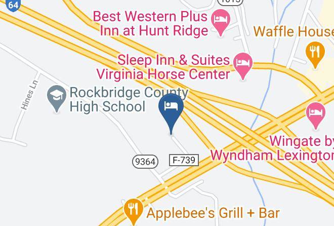 Comfort Inn Virginia Horse Center Mapa - Virginia - Rockbridge