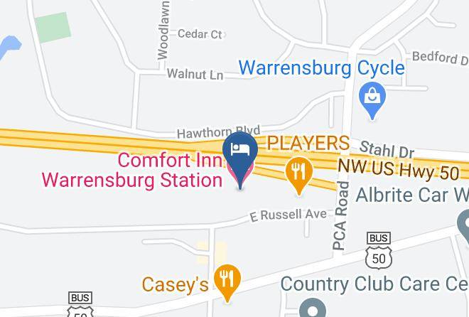 Johnson - Comfort Inn Warrensburg Station Maps