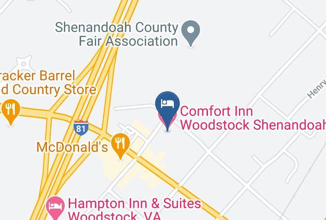 Shenandoah - Comfort Inn Woodstock Shenandoah Maps