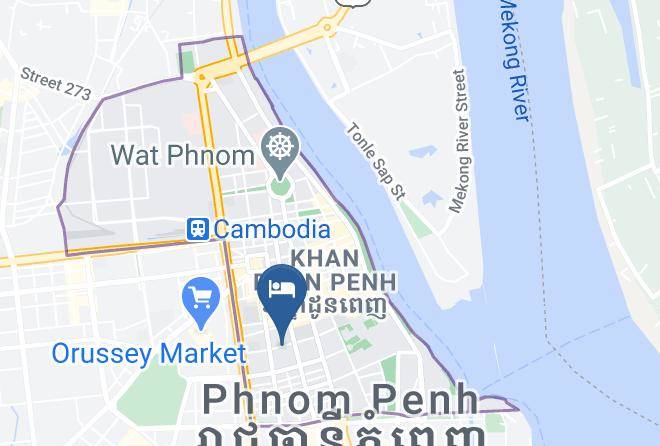 Doun Penh - Comfort Star Ii Hotel Maps