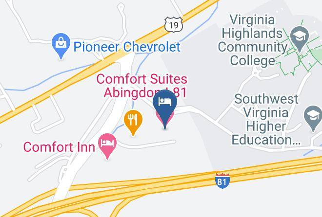Washington - Comfort Suites Abingdon I 81 Maps