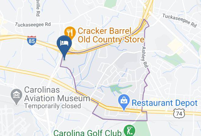 Mecklenburg - Comfort Suites Airport Charlotte Maps