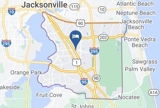 Comfort Suites Baymeadows Near Butler Blvd Map