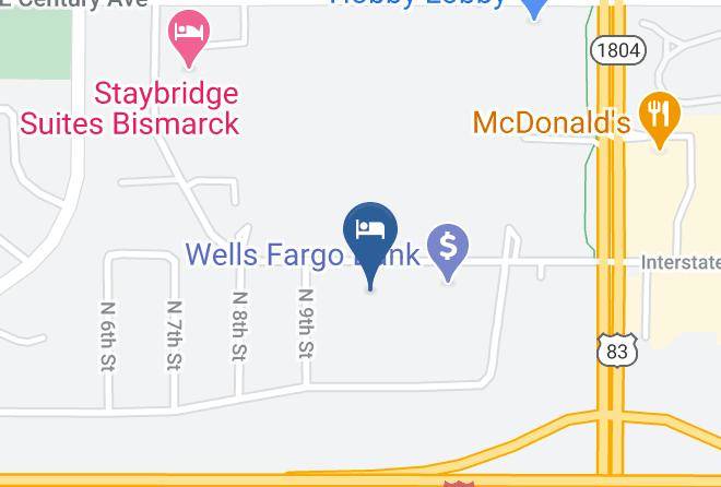 Burleigh - Comfort Inn Bismarck Maps
